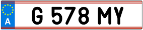 Trailer License Plate